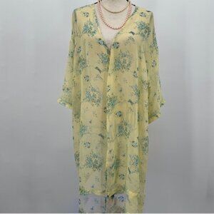 secret treasures floral chiffon robe